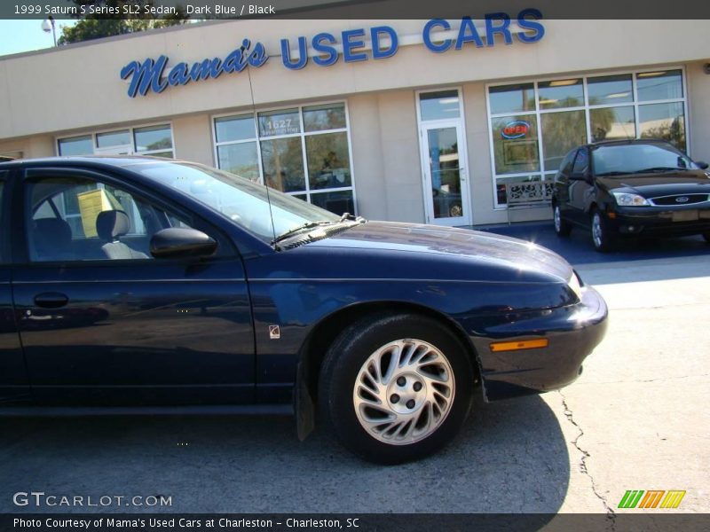 Dark Blue / Black 1999 Saturn S Series SL2 Sedan