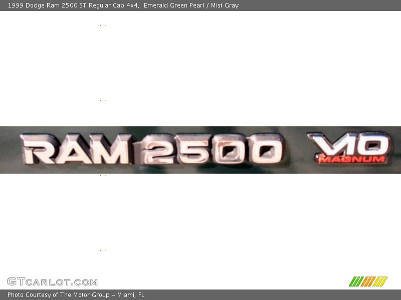 Emerald Green Pearl / Mist Gray 1999 Dodge Ram 2500 ST Regular Cab 4x4