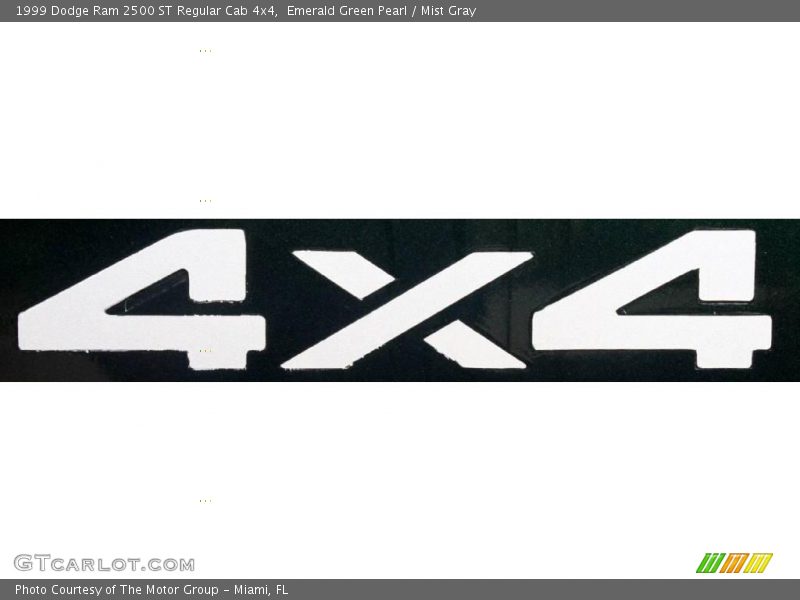 Emerald Green Pearl / Mist Gray 1999 Dodge Ram 2500 ST Regular Cab 4x4