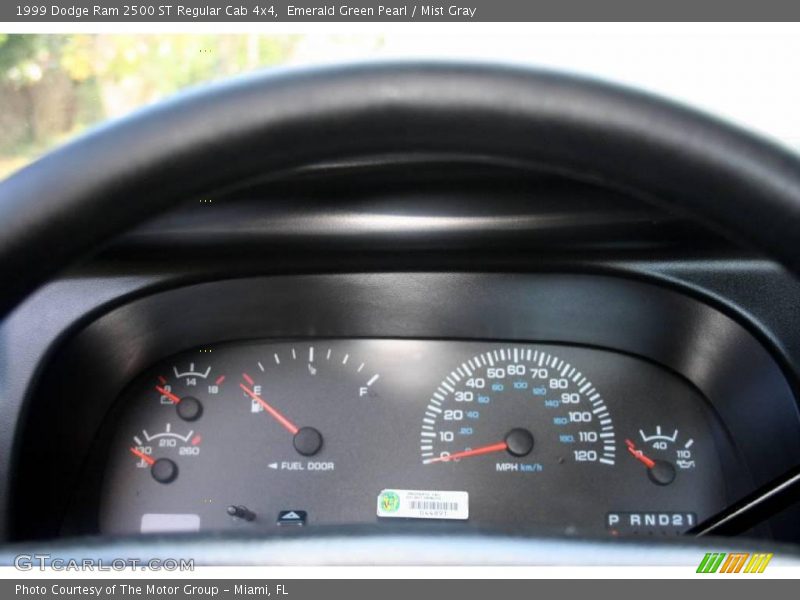 Emerald Green Pearl / Mist Gray 1999 Dodge Ram 2500 ST Regular Cab 4x4