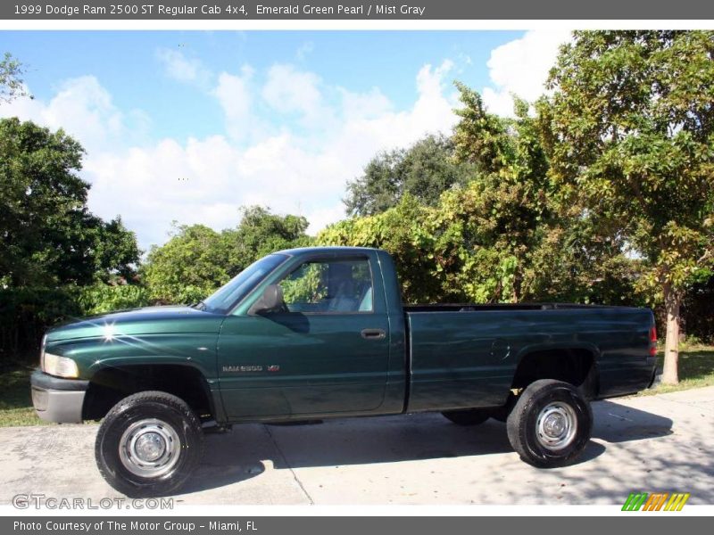 Emerald Green Pearl / Mist Gray 1999 Dodge Ram 2500 ST Regular Cab 4x4