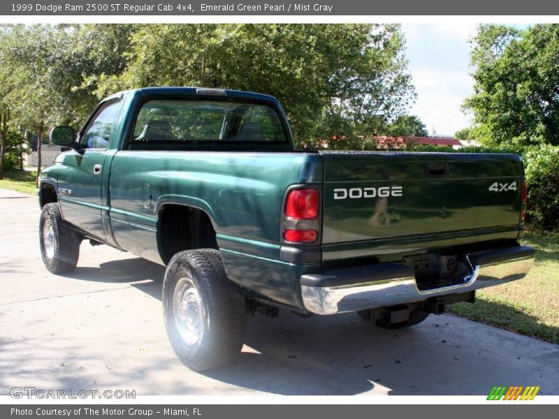 Emerald Green Pearl / Mist Gray 1999 Dodge Ram 2500 ST Regular Cab 4x4