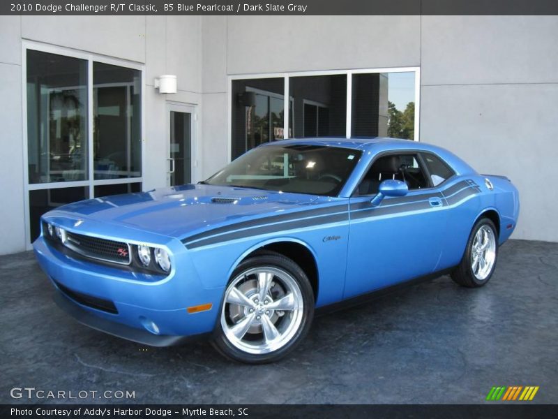 B5 Blue Pearlcoat / Dark Slate Gray 2010 Dodge Challenger R/T Classic