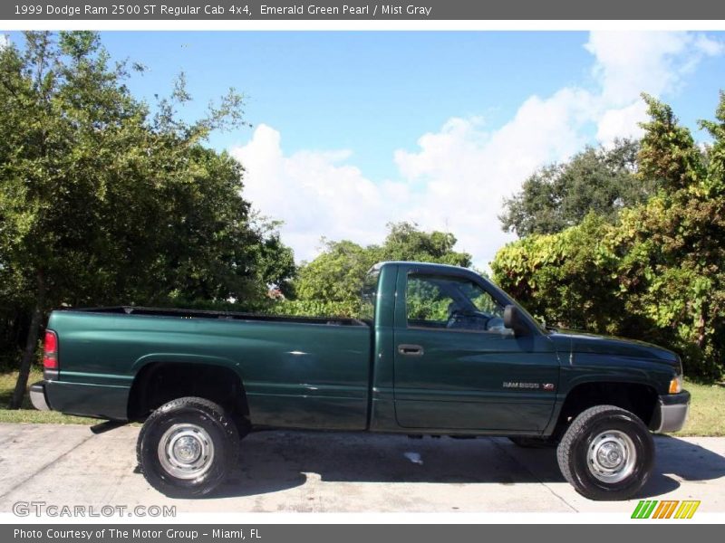 Emerald Green Pearl / Mist Gray 1999 Dodge Ram 2500 ST Regular Cab 4x4