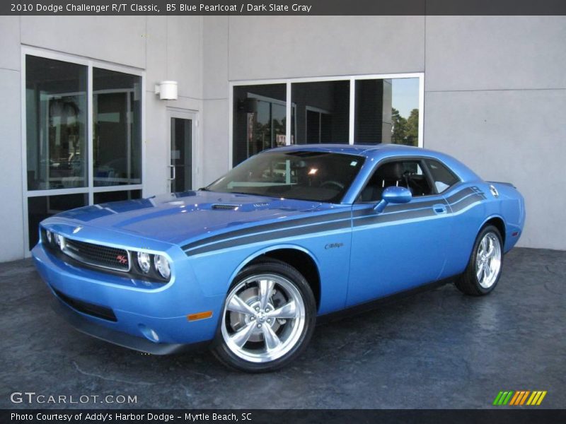 B5 Blue Pearlcoat / Dark Slate Gray 2010 Dodge Challenger R/T Classic