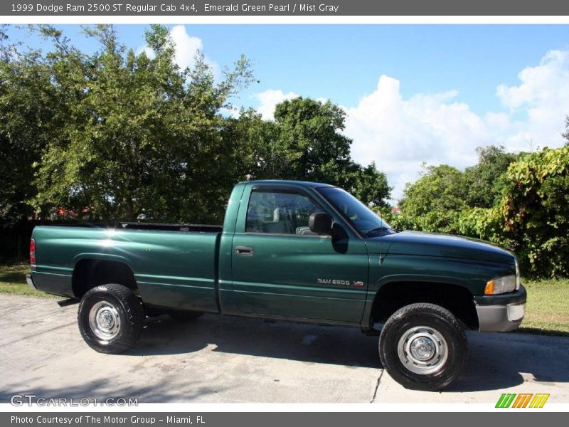 Emerald Green Pearl / Mist Gray 1999 Dodge Ram 2500 ST Regular Cab 4x4
