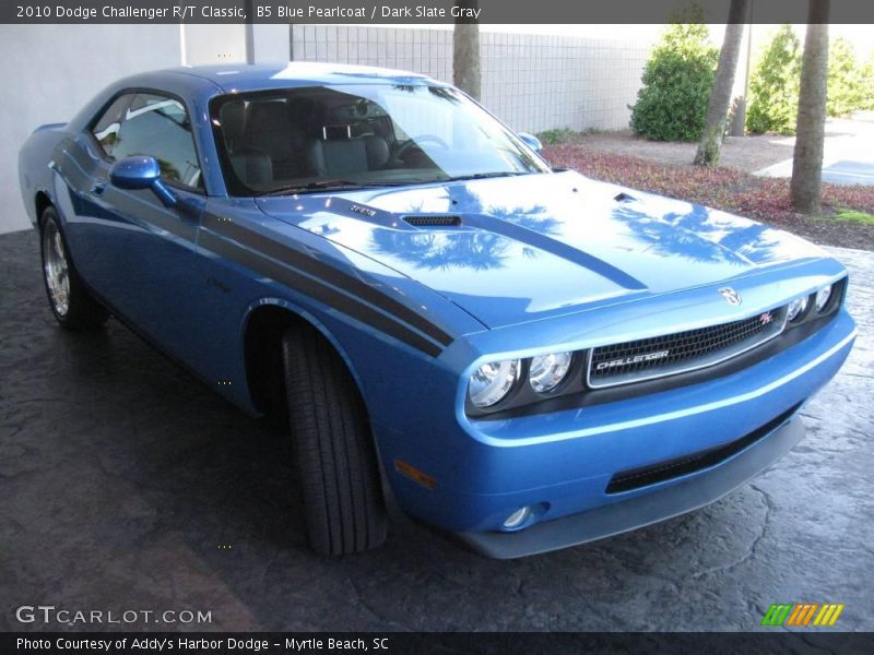 B5 Blue Pearlcoat / Dark Slate Gray 2010 Dodge Challenger R/T Classic