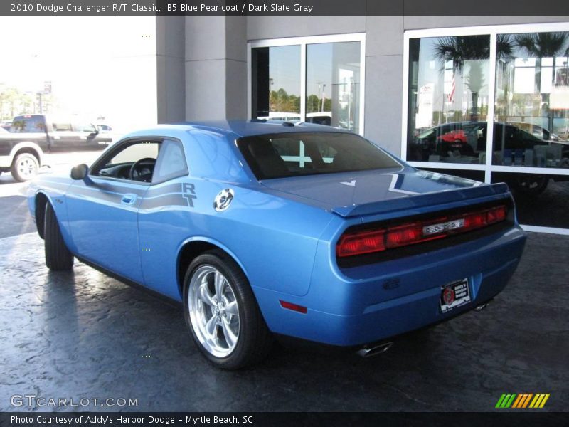 B5 Blue Pearlcoat / Dark Slate Gray 2010 Dodge Challenger R/T Classic