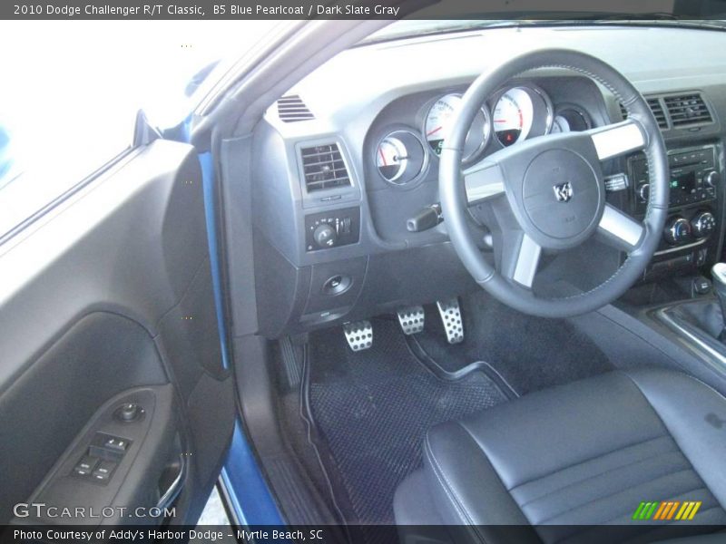 B5 Blue Pearlcoat / Dark Slate Gray 2010 Dodge Challenger R/T Classic