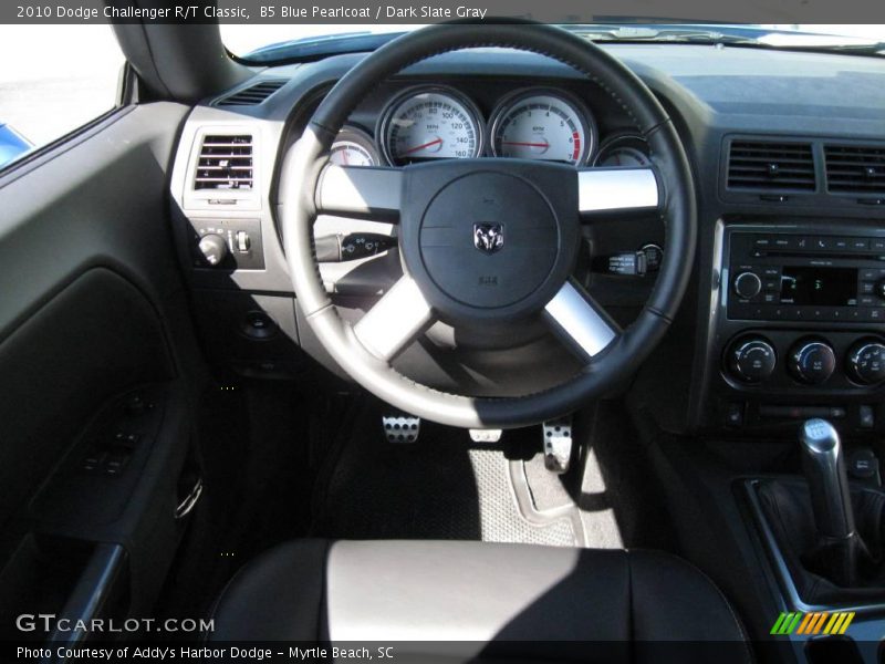 B5 Blue Pearlcoat / Dark Slate Gray 2010 Dodge Challenger R/T Classic