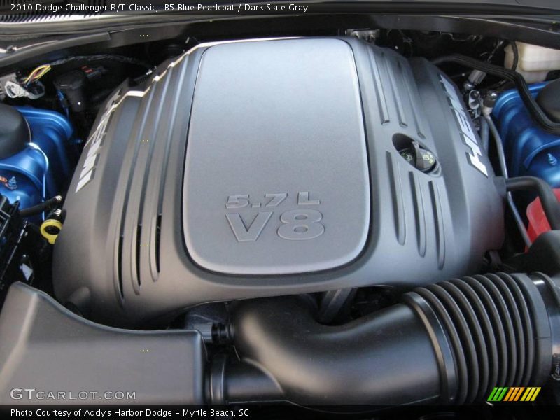 B5 Blue Pearlcoat / Dark Slate Gray 2010 Dodge Challenger R/T Classic