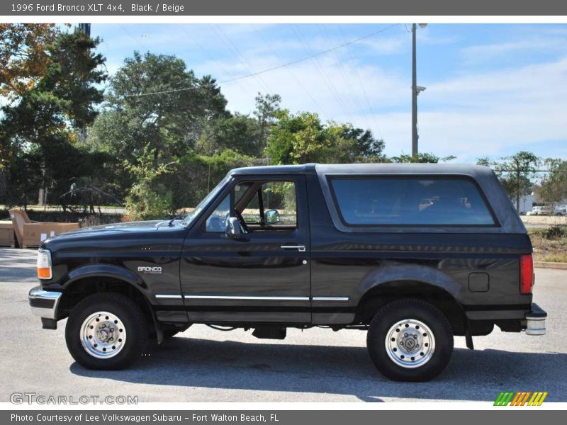 Black / Beige 1996 Ford Bronco XLT 4x4