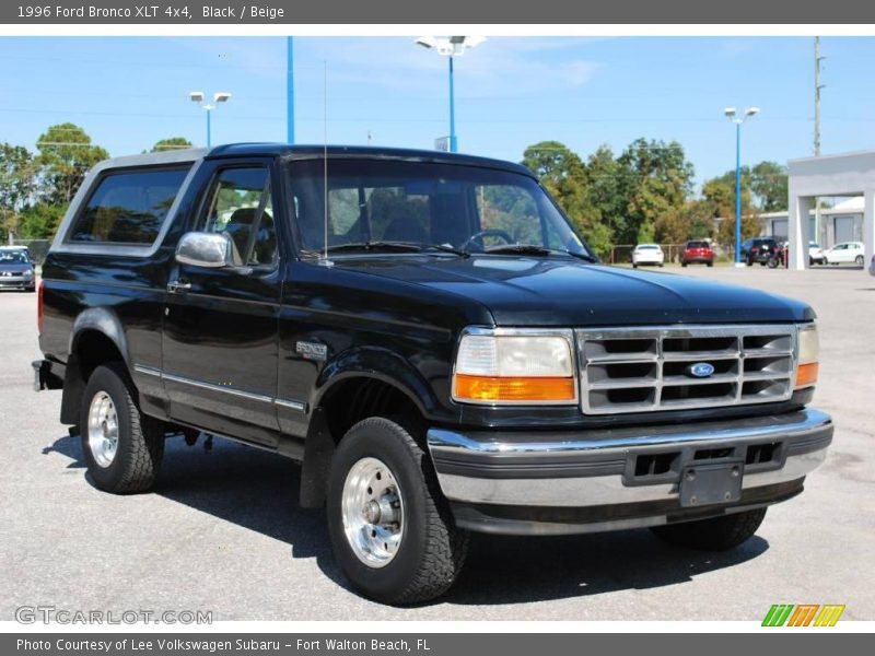 Black / Beige 1996 Ford Bronco XLT 4x4