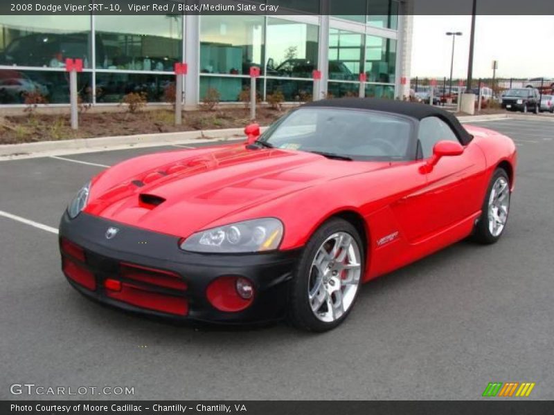 Viper Red / Black/Medium Slate Gray 2008 Dodge Viper SRT-10
