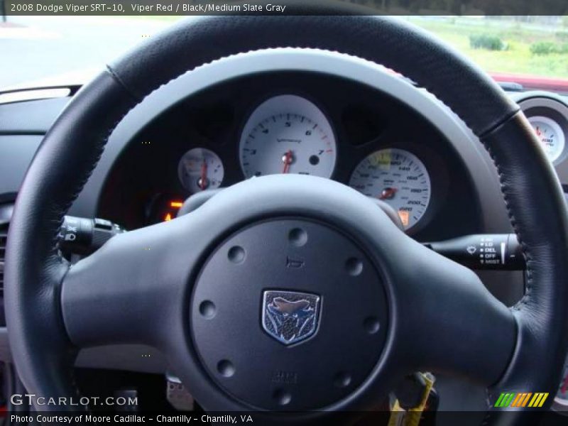 Viper Red / Black/Medium Slate Gray 2008 Dodge Viper SRT-10