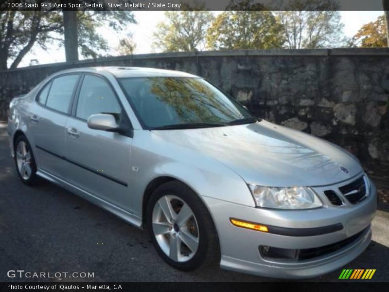 Silver Metallic / Slate Gray 2006 Saab 9-3 Aero Sport Sedan