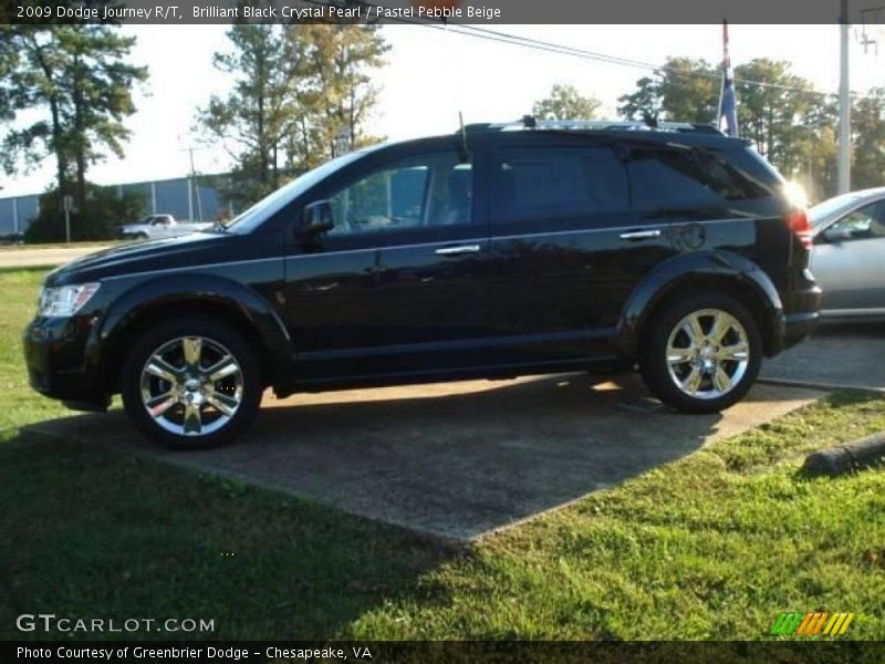 Brilliant Black Crystal Pearl / Pastel Pebble Beige 2009 Dodge Journey R/T