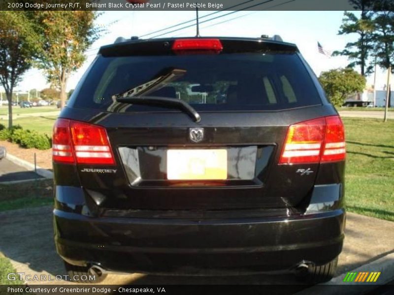 Brilliant Black Crystal Pearl / Pastel Pebble Beige 2009 Dodge Journey R/T