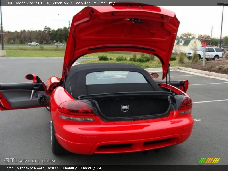 Viper Red / Black/Medium Slate Gray 2008 Dodge Viper SRT-10