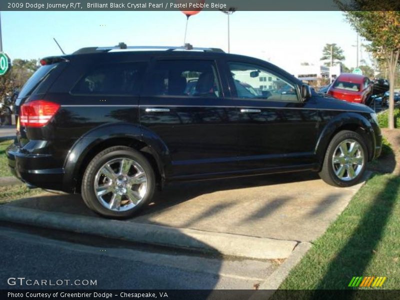 Brilliant Black Crystal Pearl / Pastel Pebble Beige 2009 Dodge Journey R/T