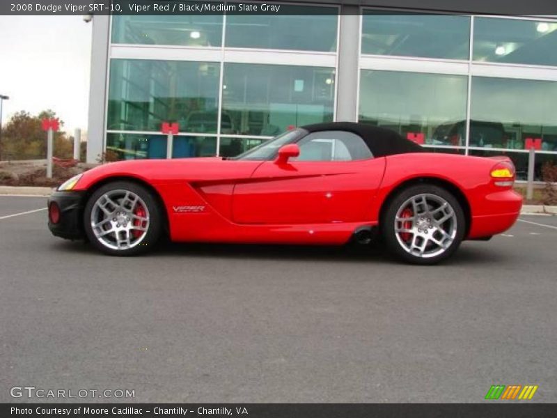 Viper Red / Black/Medium Slate Gray 2008 Dodge Viper SRT-10