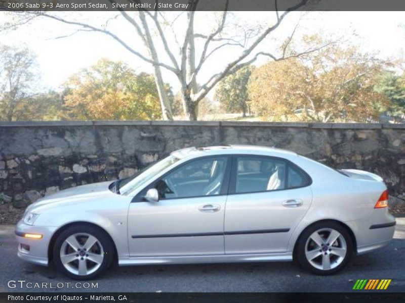 Silver Metallic / Slate Gray 2006 Saab 9-3 Aero Sport Sedan