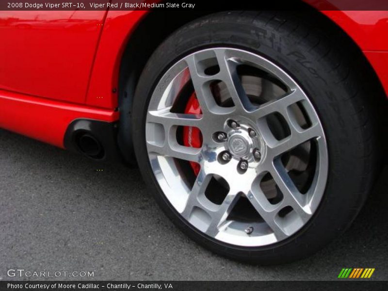 Viper Red / Black/Medium Slate Gray 2008 Dodge Viper SRT-10