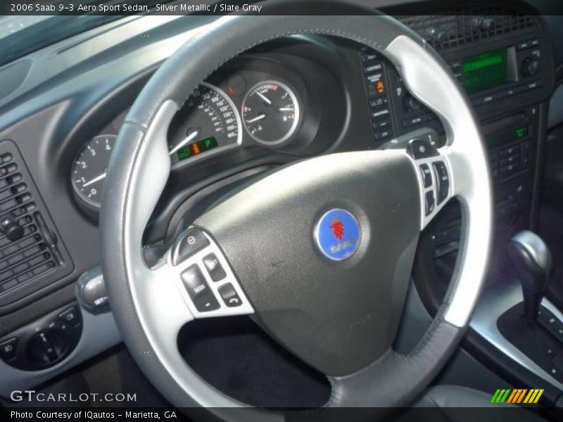Silver Metallic / Slate Gray 2006 Saab 9-3 Aero Sport Sedan
