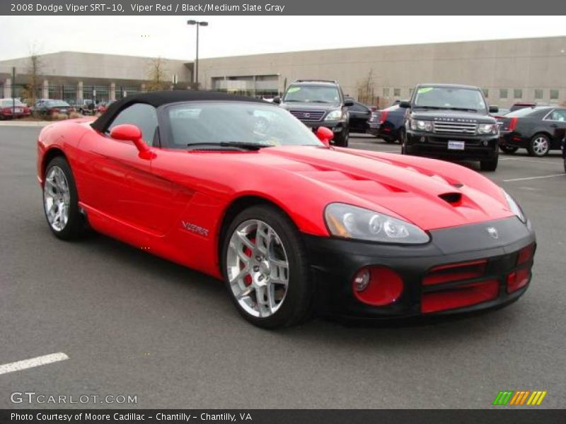 Viper Red / Black/Medium Slate Gray 2008 Dodge Viper SRT-10