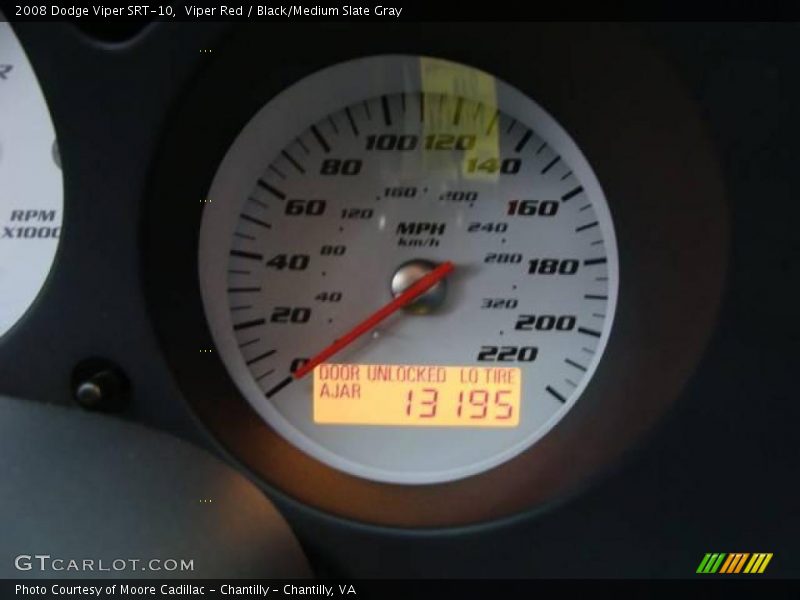 Viper Red / Black/Medium Slate Gray 2008 Dodge Viper SRT-10
