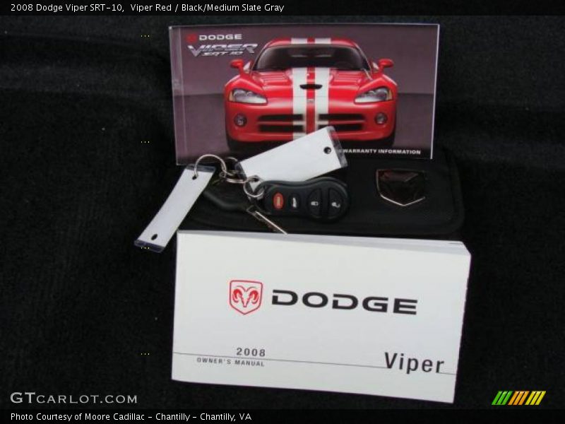 Viper Red / Black/Medium Slate Gray 2008 Dodge Viper SRT-10