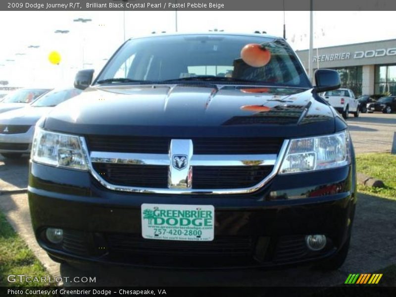 Brilliant Black Crystal Pearl / Pastel Pebble Beige 2009 Dodge Journey R/T