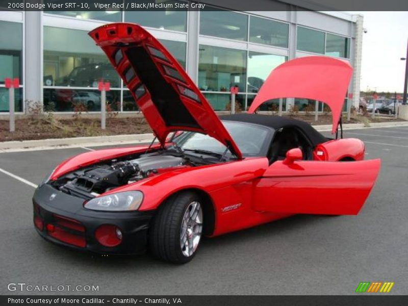Viper Red / Black/Medium Slate Gray 2008 Dodge Viper SRT-10