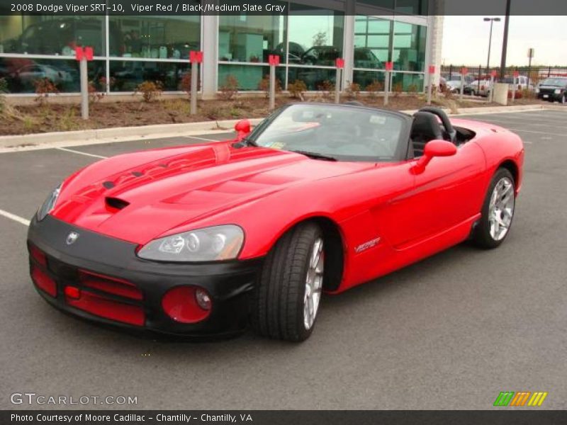 Viper Red / Black/Medium Slate Gray 2008 Dodge Viper SRT-10