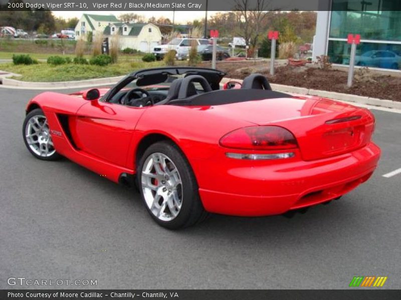 Viper Red / Black/Medium Slate Gray 2008 Dodge Viper SRT-10