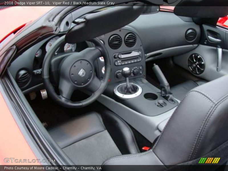 Viper Red / Black/Medium Slate Gray 2008 Dodge Viper SRT-10