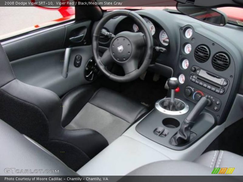 Viper Red / Black/Medium Slate Gray 2008 Dodge Viper SRT-10