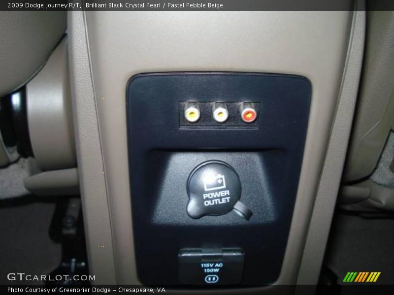 Brilliant Black Crystal Pearl / Pastel Pebble Beige 2009 Dodge Journey R/T