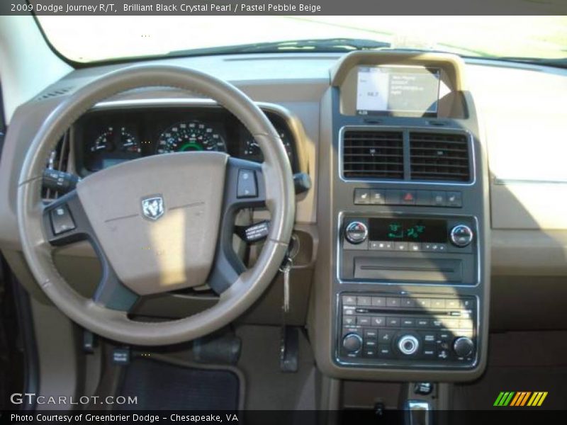 Brilliant Black Crystal Pearl / Pastel Pebble Beige 2009 Dodge Journey R/T
