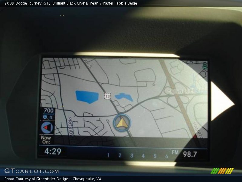 Brilliant Black Crystal Pearl / Pastel Pebble Beige 2009 Dodge Journey R/T