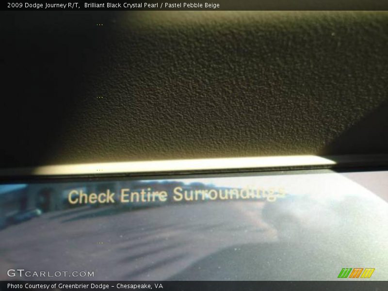 Brilliant Black Crystal Pearl / Pastel Pebble Beige 2009 Dodge Journey R/T