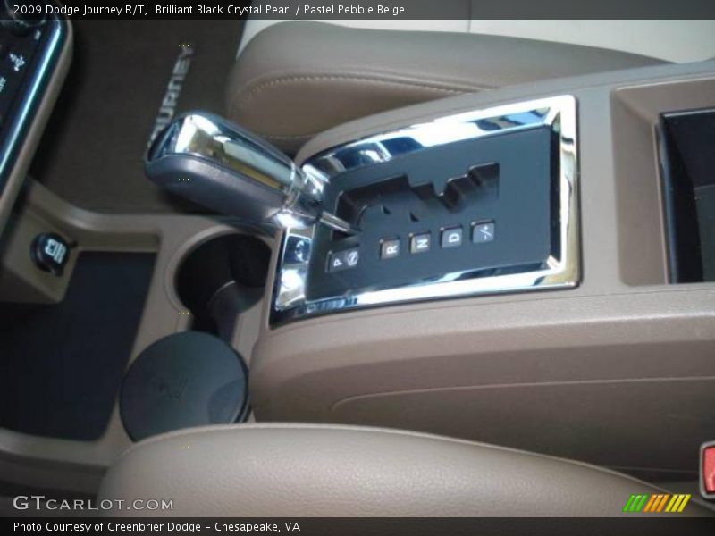 Brilliant Black Crystal Pearl / Pastel Pebble Beige 2009 Dodge Journey R/T