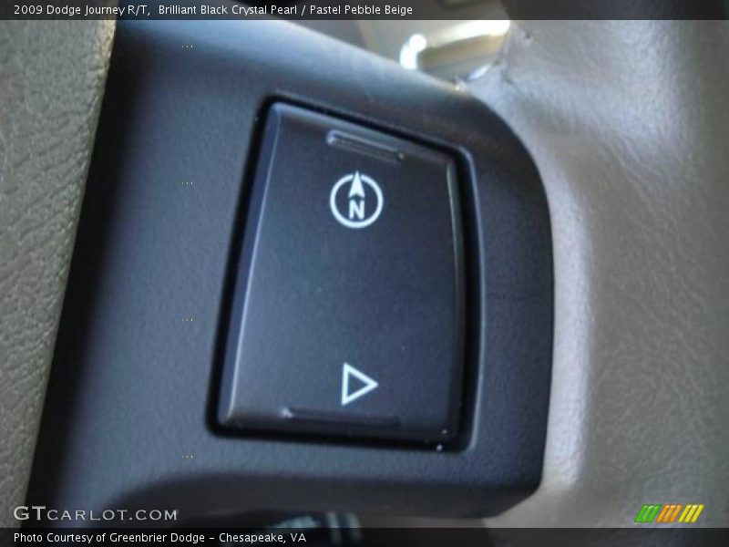 Brilliant Black Crystal Pearl / Pastel Pebble Beige 2009 Dodge Journey R/T