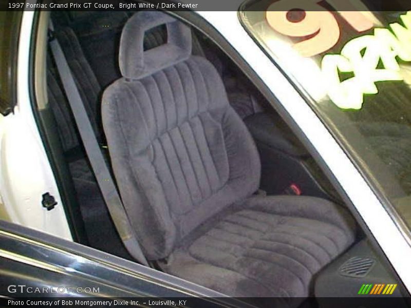 Bright White / Dark Pewter 1997 Pontiac Grand Prix GT Coupe