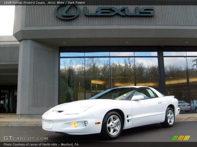 Arctic White / Dark Pewter 1998 Pontiac Firebird Coupe