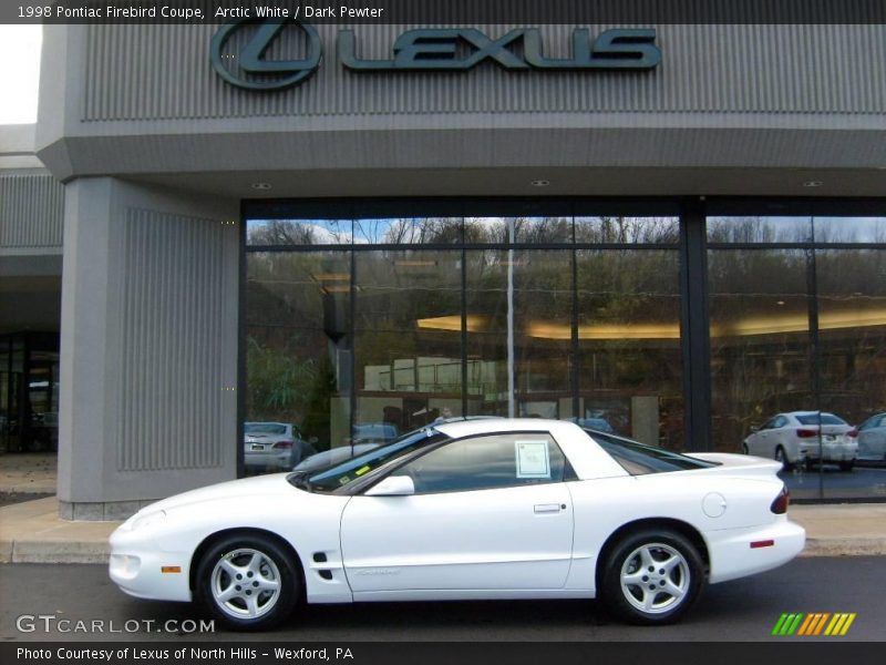 Arctic White / Dark Pewter 1998 Pontiac Firebird Coupe