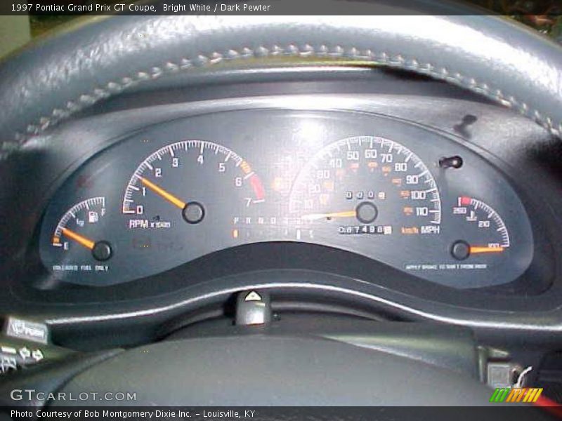 Bright White / Dark Pewter 1997 Pontiac Grand Prix GT Coupe