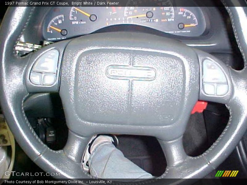 Bright White / Dark Pewter 1997 Pontiac Grand Prix GT Coupe
