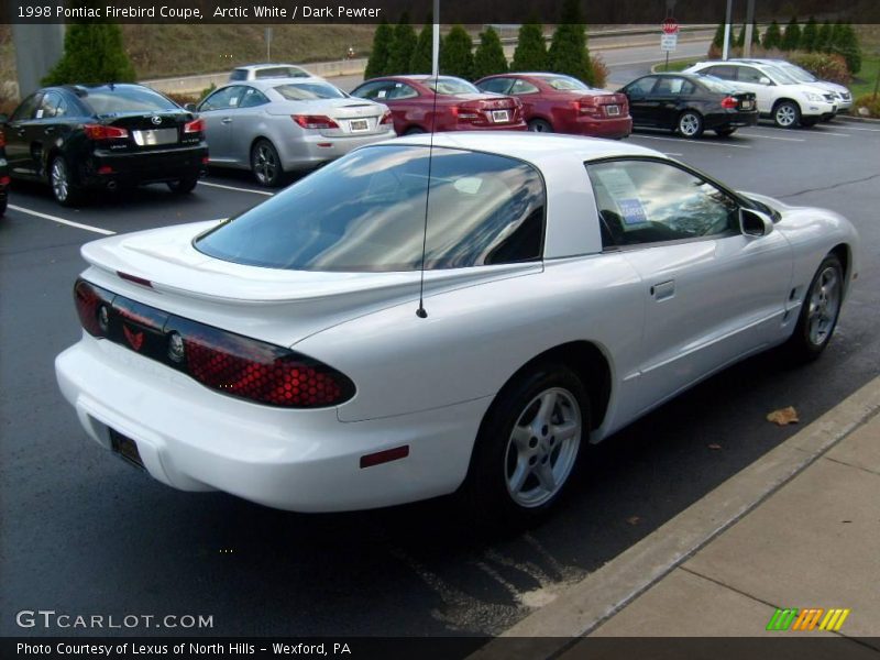 Arctic White / Dark Pewter 1998 Pontiac Firebird Coupe