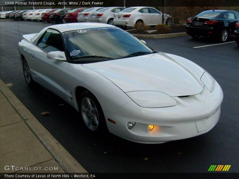 Arctic White / Dark Pewter 1998 Pontiac Firebird Coupe